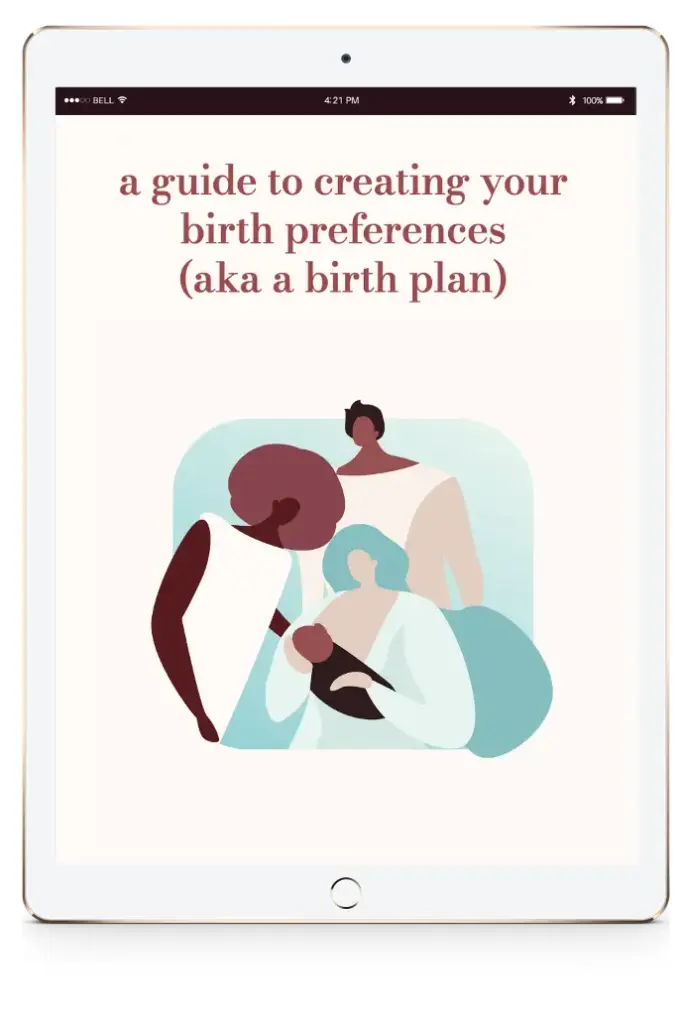 A guide to creating your birth preferences (aka birth plan) 